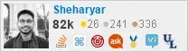 profile for Sheharyar on Stack Exchange, a network of free, community-driven Q&A sites