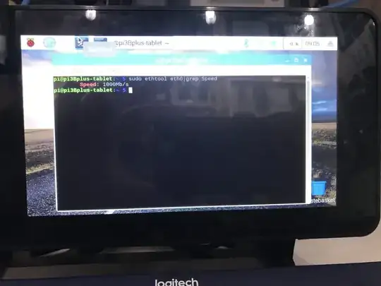 Picture of the setup working correctly from the front
