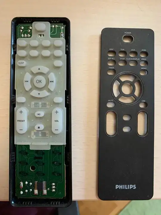 The remote opened