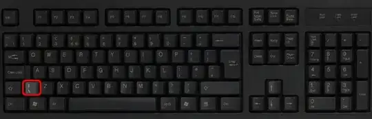 keyboard with backslash on the left