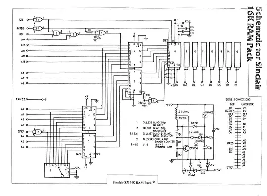 ZX RAM-Pack Schematics