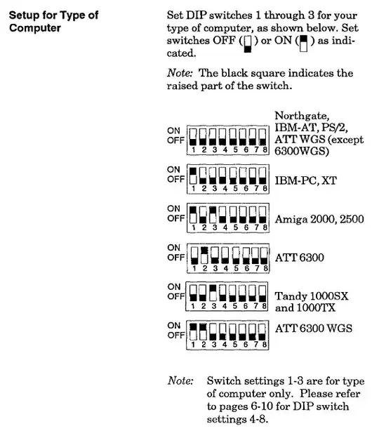 OmniKey DIP Switch Settings