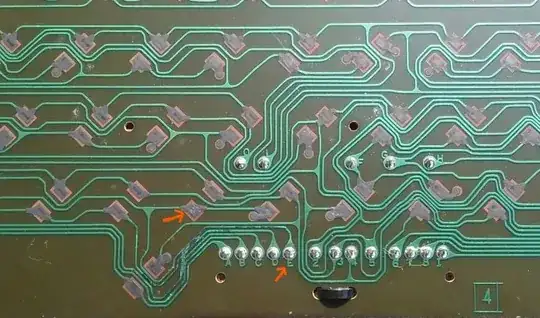 Keyboard PCB Before Fix