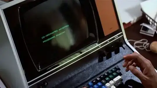 A screen capture from Superman III