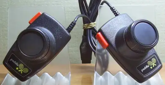 photo of two Atari paddles