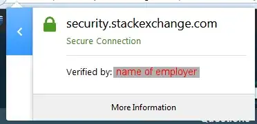 Certificate authority from my employer