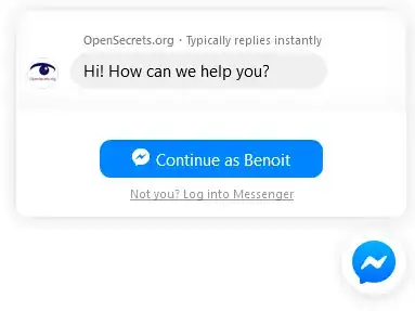 Screenshot of opensecrets.org