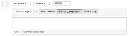 HackerOne Bounty amount selection