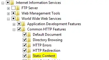 Windows Static Content Image