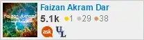 profile for Faizan on Stack Exchange, a network of free, community-driven Q&A sites