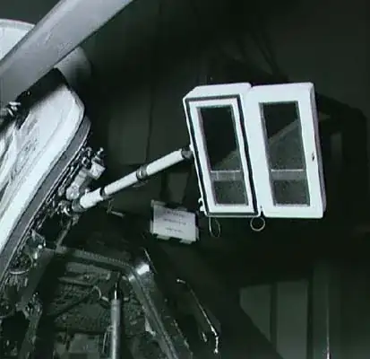 Apollo 16 Command Module hatch open