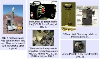 Possible similar payloads for drilling mission