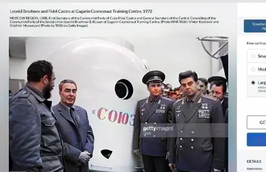 outside Soyuz trainer