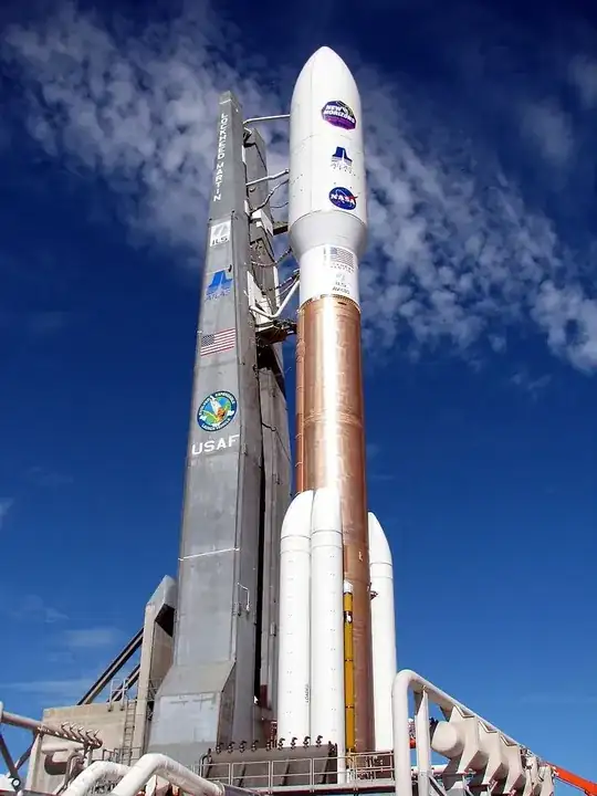 The Atlas V rocket used to launch the New Horizons spacecraft.