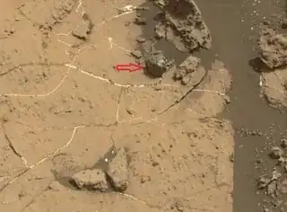 "Egg Rock" meteorite on Mars