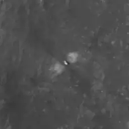 Closer landing site view