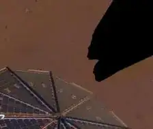 Corner of InSight's selfie