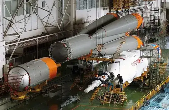 Soyuz during assembly