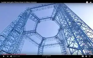 China's Mars lander test