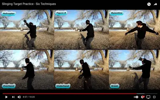 screenshot from Slinging Target Practice - Six Techniques https://www.youtube.com/watch?v=o6kdRs4x1fs