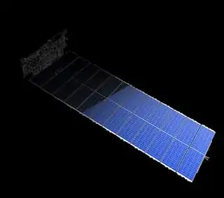 artists concept of a Starlink satellite