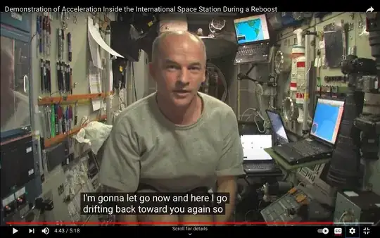 ISS Expedition 22 Commander Jeff Williams in screenshot from “Demonstration of Acceleration Inside the International Space Station During a Reboost”