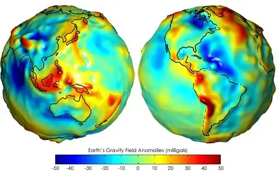 Earth Gravity Field Anomalies