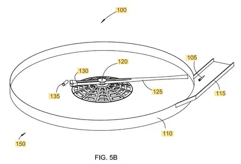 Fig 5b of patent, showing released counterweight