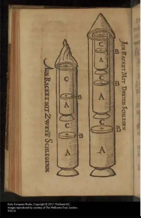 Schmidlap 1564 - two and three stage rocket