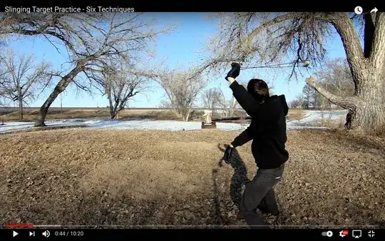 screenshot from Slinging Target Practice - Six Techniques https://www.youtube.com/watch?v=o6kdRs4x1fs