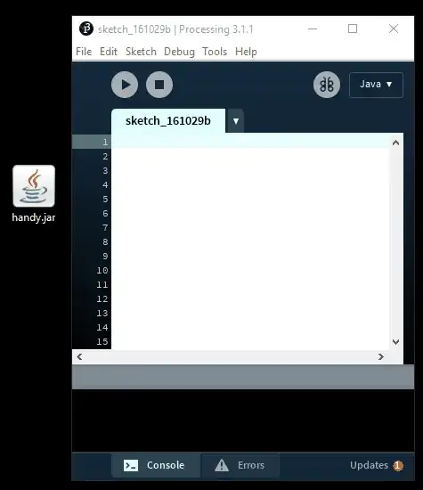 dragging jar onto Processing editor