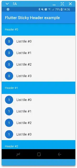 Flutter Sticky Headers