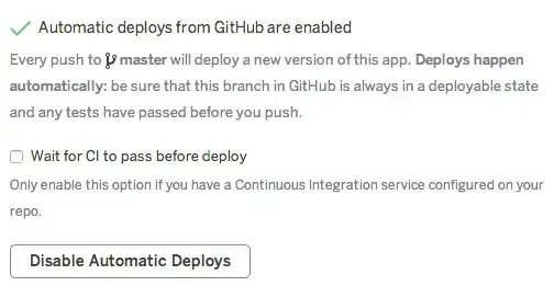 Automatic deploys Automatic
deploys