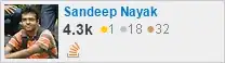profile for Sandeep Nayak on Stack Exchange, a network of free, community-driven Q&A sites