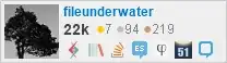 profile for fileunderwater on Stack Exchange, a network of free, community-driven Q&A sites