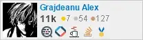 profile for Grajdeanu Alex. on Stack Exchange, a network of free, community-driven Q&A sites