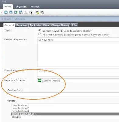 SDL Tridion Keyword Metadata
