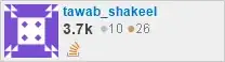 profile for tawab_shakeel on Stack Exchange, a network of free, community-driven Q&A sites