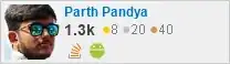 profile for Parth Pandya on Stack Exchange, a network of free, community-driven Q&A sites