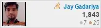 profile for Jay Gadariya at Stack Overflow, Q&A for professional and enthusiast programmers