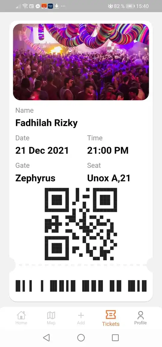 Gif of how the app looks