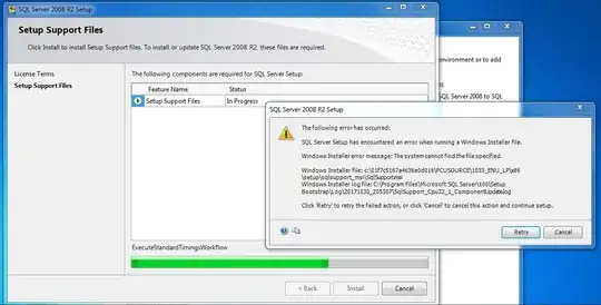 during simple installing