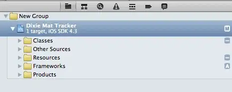 Image with Project Structure, code and error