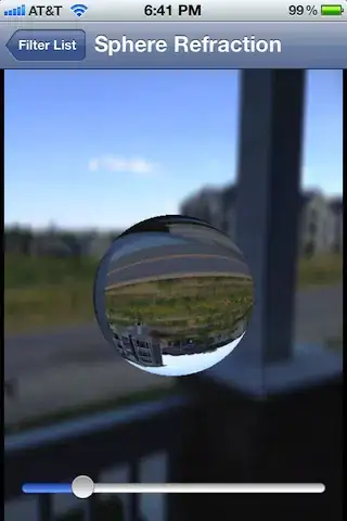 Spherical refraction example