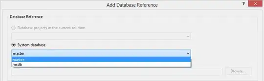 Select the System database <code>master</code>