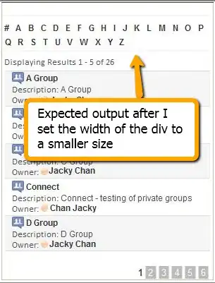 Information saved in the db