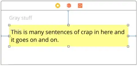 Screenshot of Interface Builder with UITextView