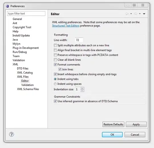 Table of native types mapped to Java types
