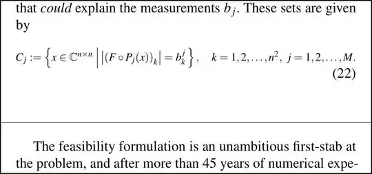 image of source code and error