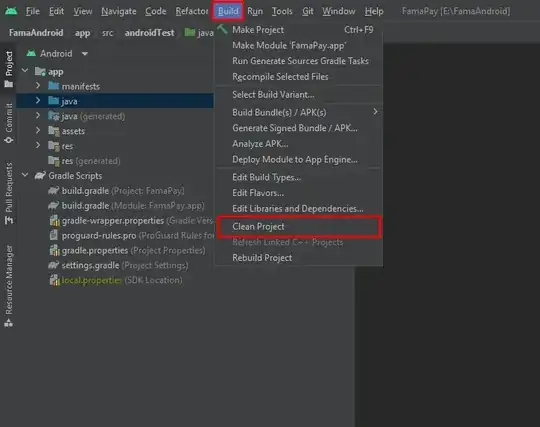 Eclipse Clean projects selected below